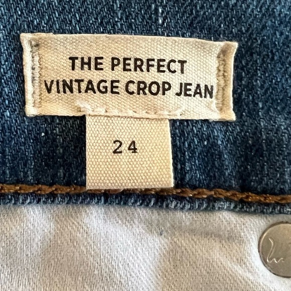 MADEWELL THE PERFECT VINTAGE CROP JEANS IN CLYMER WASH NWT WOMEN'S SIZE 24 - Picture 9 of 16
